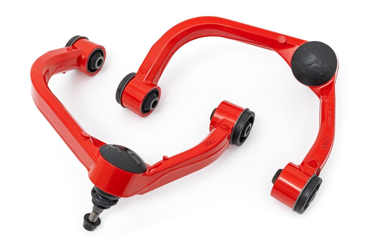 Ford F-150 Upper Control Arms - Rough Country - Forged, 2.5-3.5 Inch Lift - Red - '09-'20
